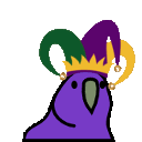 Mardi Gras Parrot